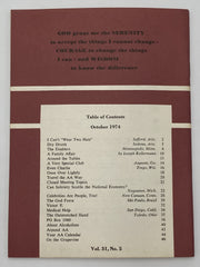 AA Grapevine October 1974 - The Enablers Recovery Collectibles