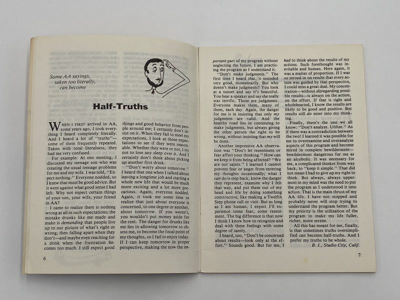 AA Grapevine October 1978 - Half-Truths Recovery Collectibles