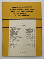 AA Grapevine October 1978 - Half-Truths Recovery Collectibles