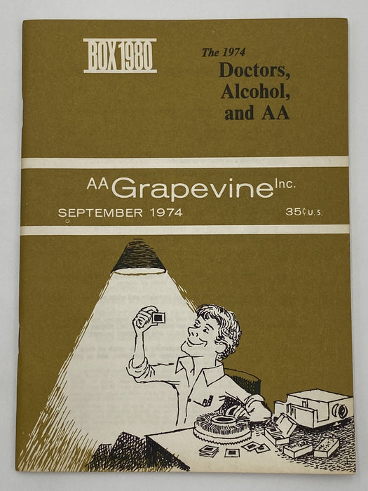 AA Grapevine September 1974 - Doctors, Alcohol and AA Recovery Collectibles