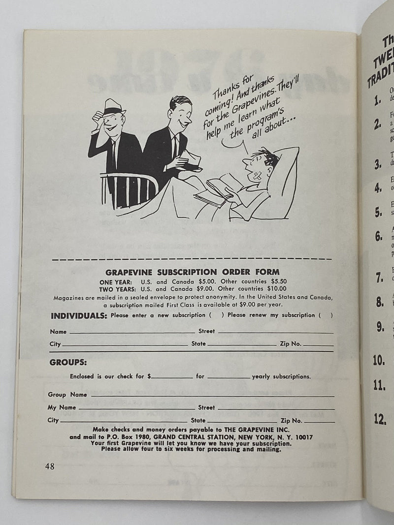AA Grapevine September 1975 - Sponsorship Recovery Collectibles
