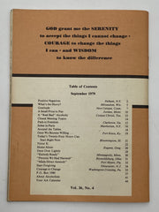 AA Grapevine September 1979 - Twenty Four Hours Recovery Collectibles