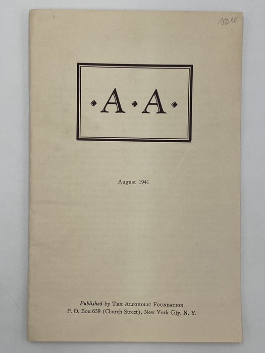 AA Pamphlet - Houston Press Articles - August 1941 Dr. Sucher