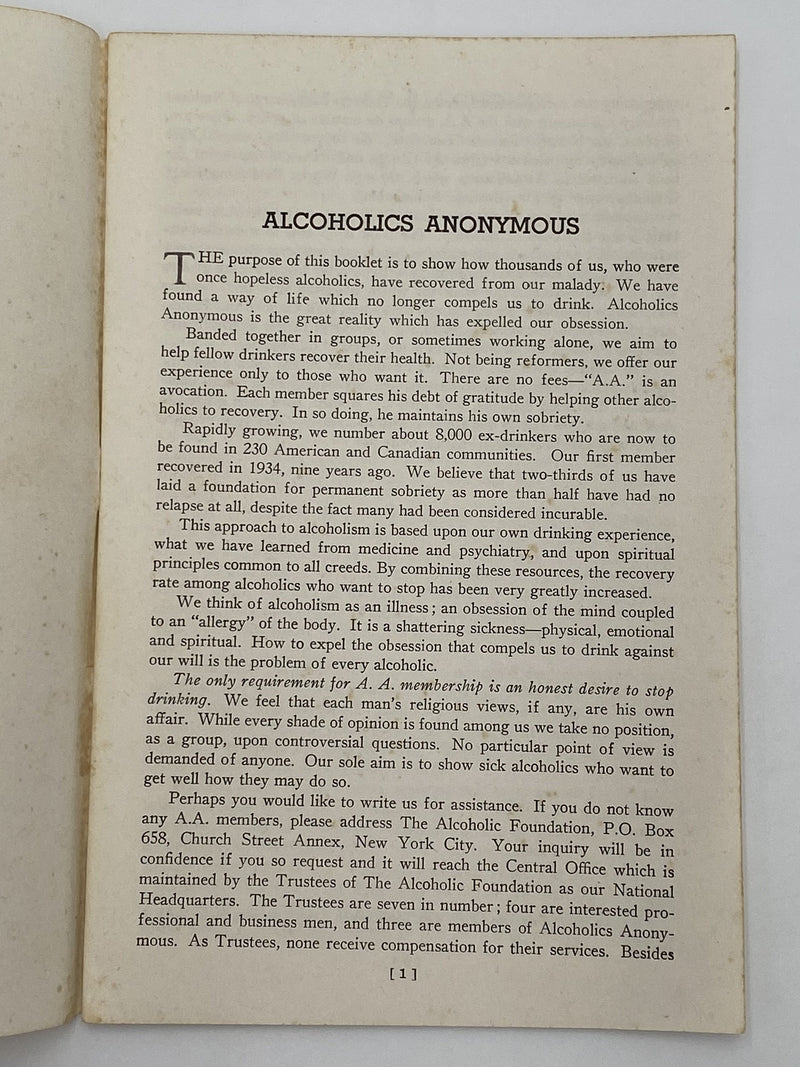 AA Pamphlet from January 1944 Recovery Collectibles