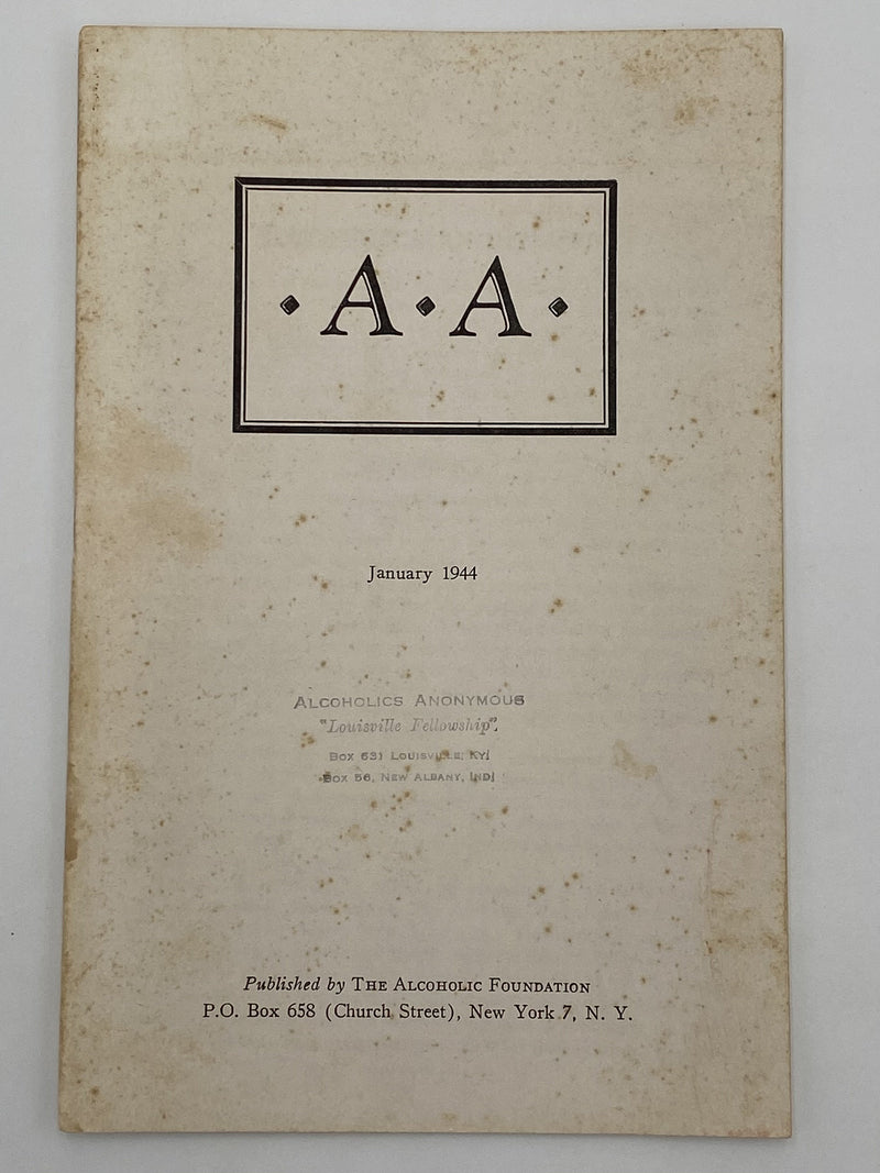 AA Pamphlet from January 1944 Recovery Collectibles
