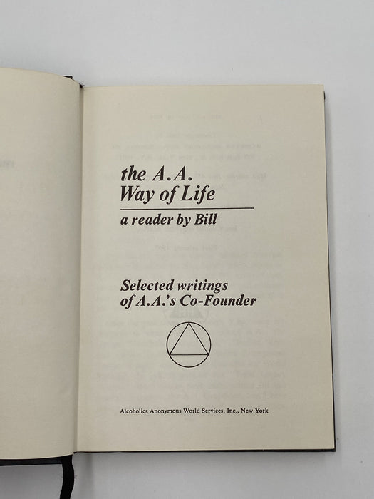 AA Way of Life by Bill W. - First Printing 1967 - ODJ Recovery Collectibles