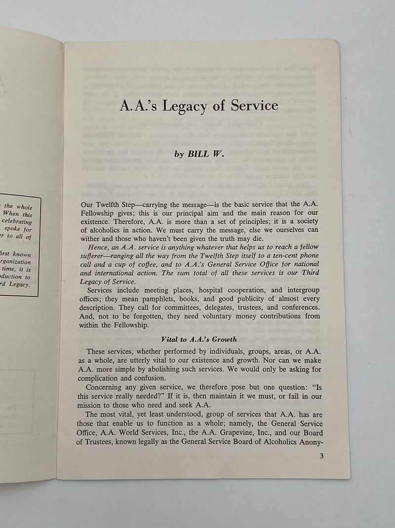 AA’s Legacy of Service Recovery Collectibles