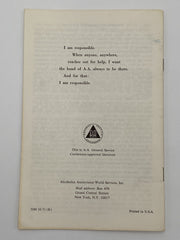 AA’s Legacy of Service by Bill W Recovery Collectibles