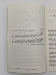 AA’s Legacy of Service by Bill W. - 1974 Recovery Collectibles