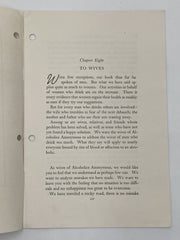 About the Alcoholic Husband - AA Pamphlet Recovery Collectibles