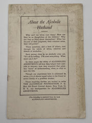 About the Alcoholic Husband - the chapter To Wives Recovery Collectibles