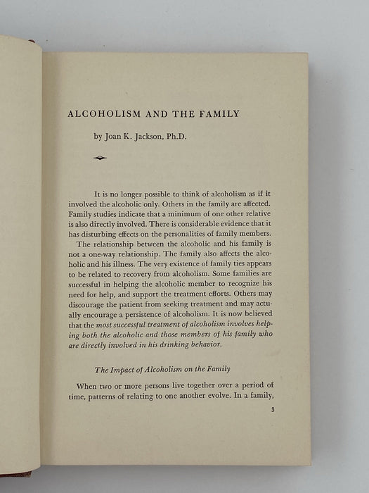 Al-Anon Faces Alcoholism First Printing - 1965 - ODJ Recovery Collectibles