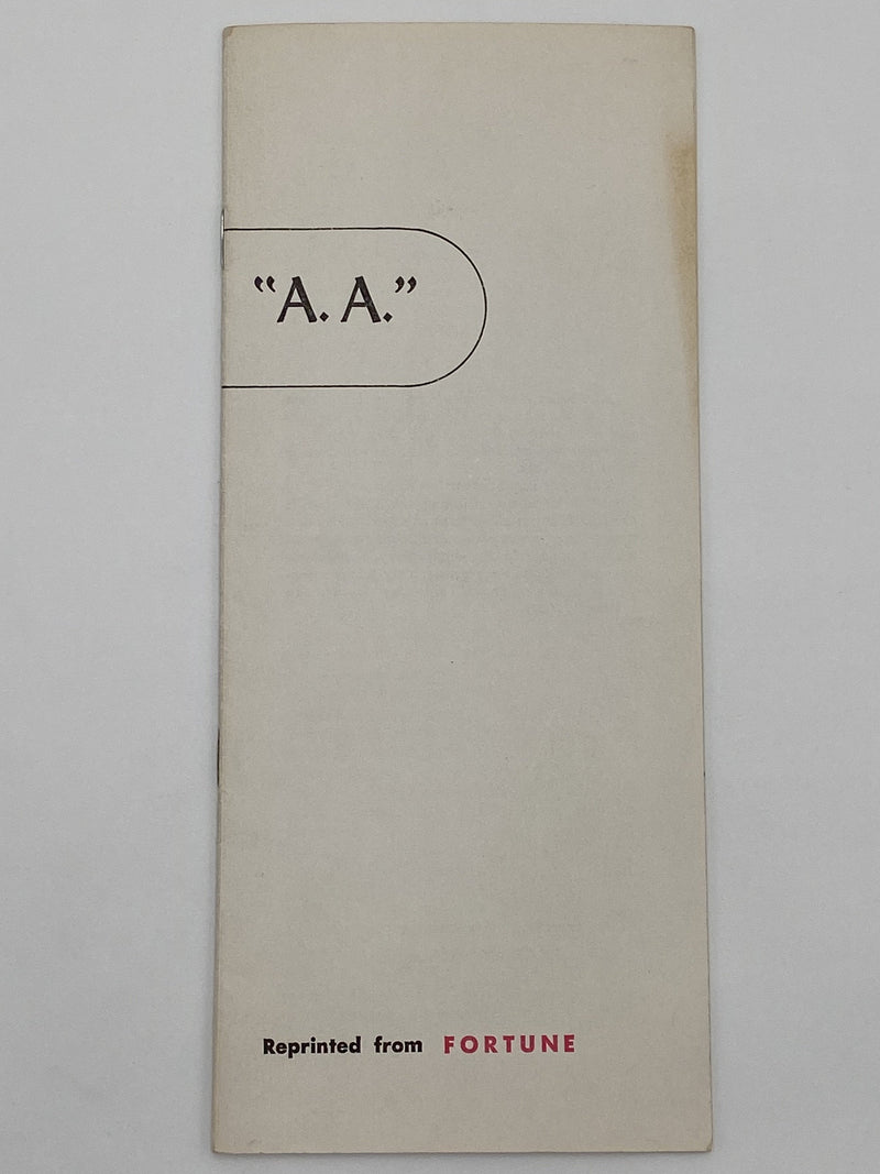 Alcoholics Anonymous - A Uniquely American Phenomenon - Pamphlet Recovery Collectibles