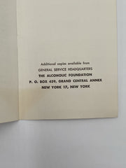 Alcoholics Anonymous - A Uniquely American Phenomenon - Pamphlet Recovery Collectibles