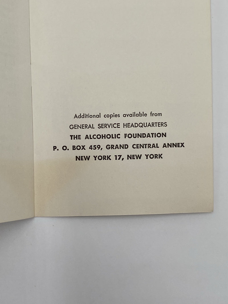 Alcoholics Anonymous - A Uniquely American Phenomenon - Pamphlet Recovery Collectibles
