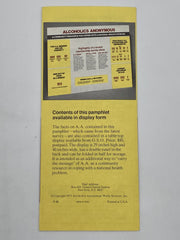 Alcoholics Anonymous: A Community Resource For Coping With A National Health Problem - 1976 Recovery Collectibles