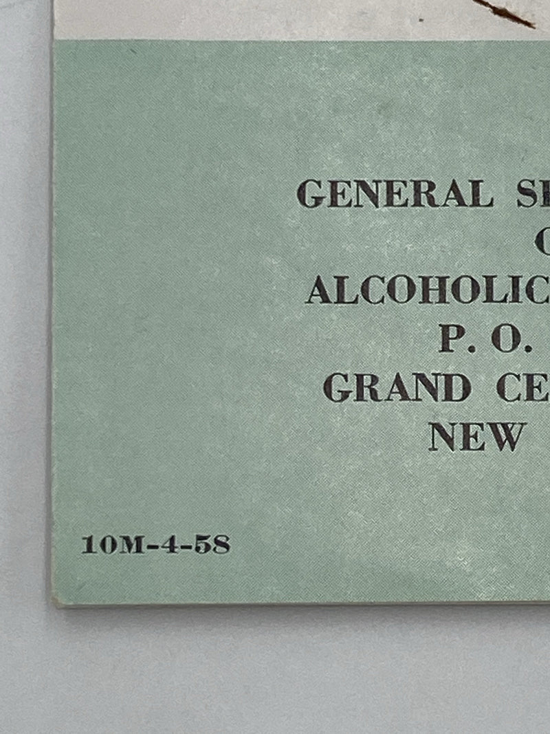 Alcoholics Anonymous: Helpful Ally in Coping with Alcoholism Recovery Collectibles