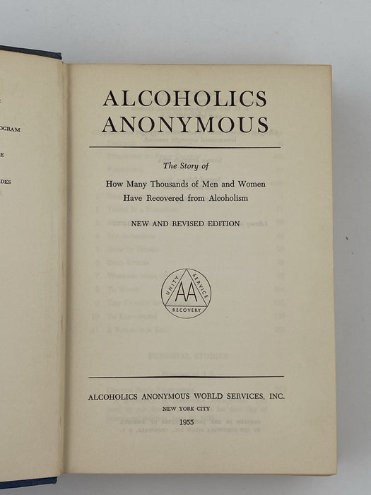 Alcoholics Anonymous 2nd Edition 4th Printing 1960 - ODJ Recovery Collectibles
