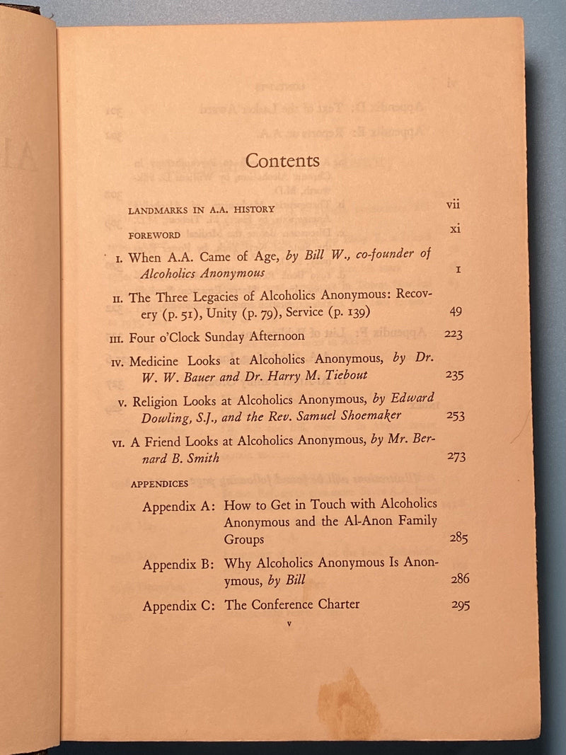 Alcoholics Anonymous Comes Of Age - Harper & Brothers 1st Edition 1957 - ODJ David Shaw
