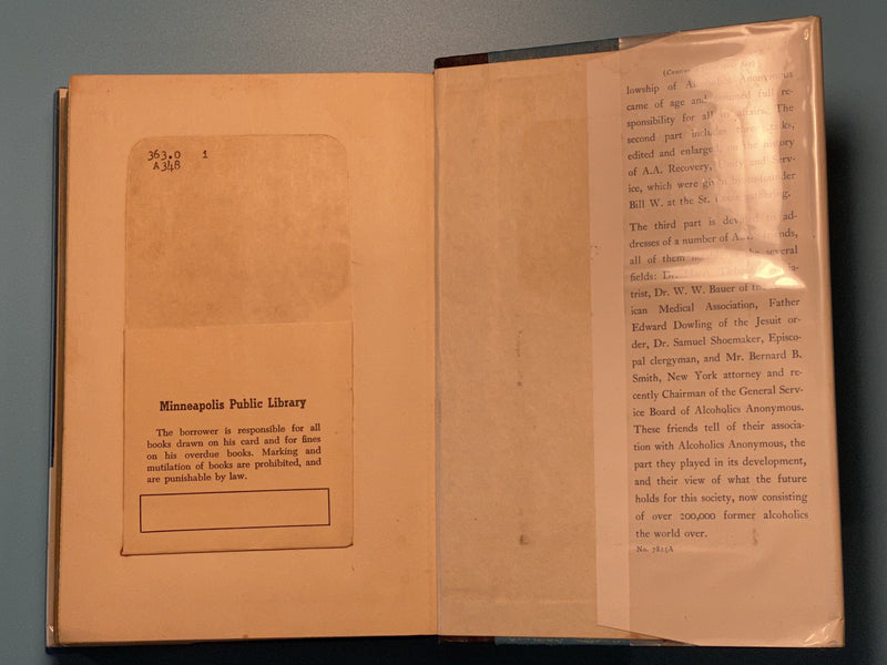 Alcoholics Anonymous Comes Of Age - Harper & Brothers 1st Edition 1957 - ODJ David Shaw