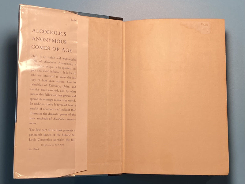 Alcoholics Anonymous Comes Of Age - Harper & Brothers 1st Edition 1957 - ODJ David Shaw