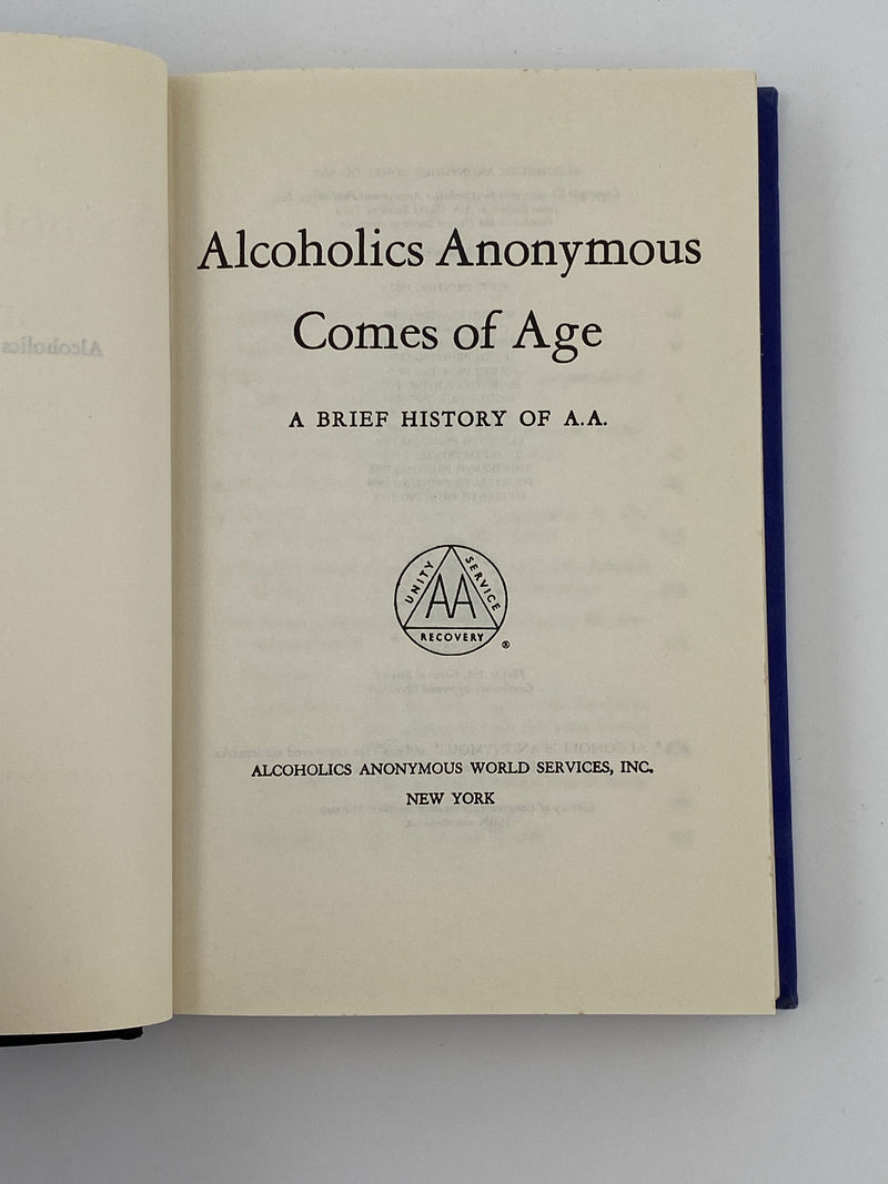 Alcoholics Anonymous Comes Of Age 15th Printing 1989 - ODJ Recovery Collectibles