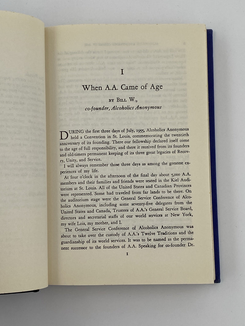 Alcoholics Anonymous Comes Of Age 15th Printing 1989 - ODJ Recovery Collectibles