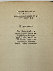 Alcoholics Anonymous Extremely RARE First Edition 7th Printing Big Book 1945 - RDJ Recovery Collectibles