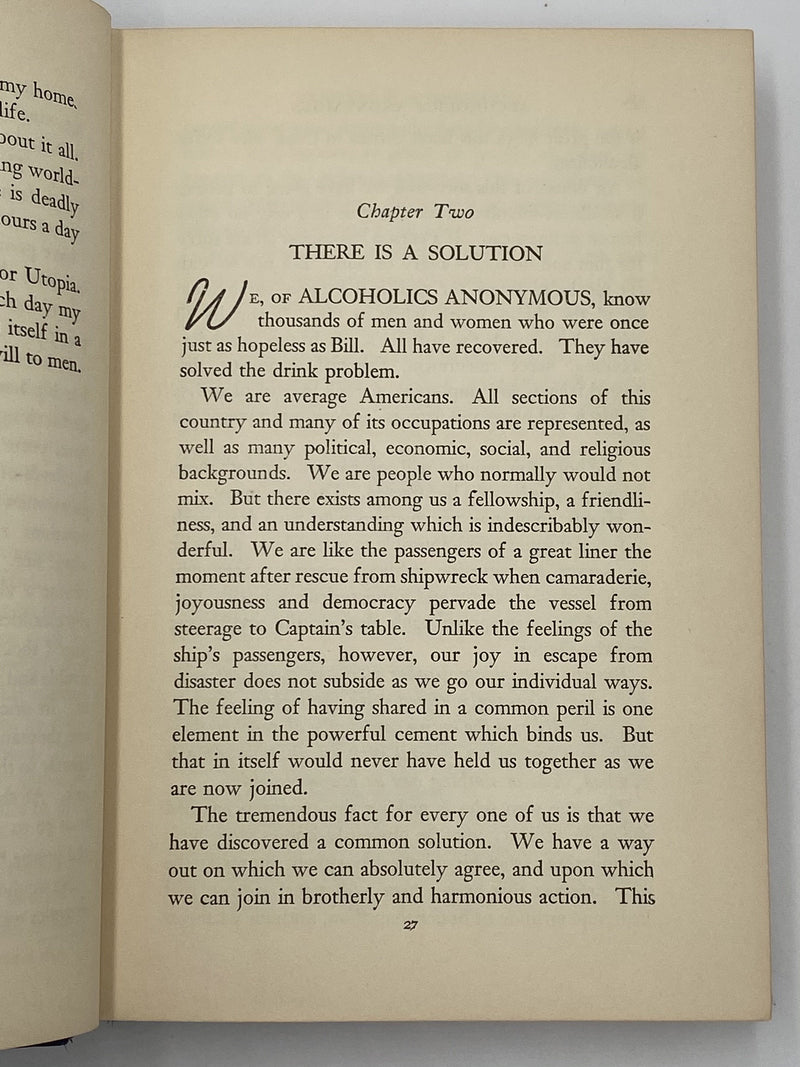 Alcoholics Anonymous First Edition 16th Printing Big Book Dr. Sucher