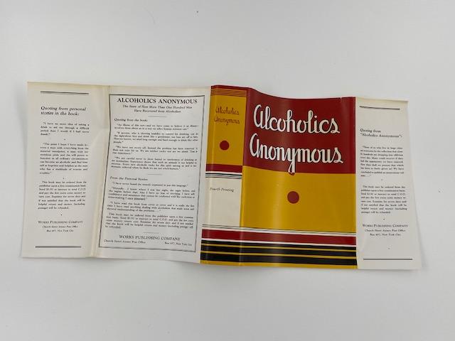 Alcoholics Anonymous First Edition 4th Printing Big Book 1943 - Green - RDJ Recovery Collectibles
