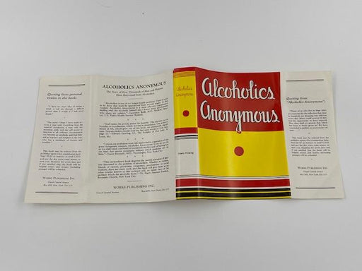 Alcoholics Anonymous First Edition 9th Printing Big Book Recovery Collectibles