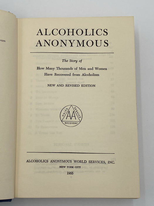 Alcoholics Anonymous Second Edition Big Book 10th Printing with ODJ Recovery Collectibles
