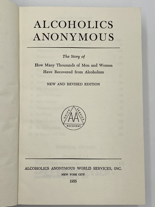 Alcoholics Anonymous Second Edition Sixteenth Printing 1974 - ODJ Recovery Collectibles
