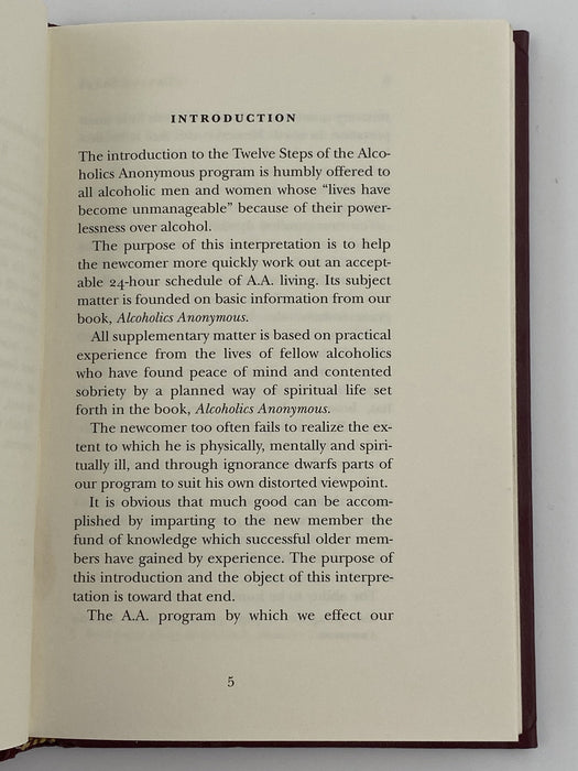 Alcoholics Anonymous The Little Red Book 50th Anniversary Edition - 1996 Recovery Collectibles