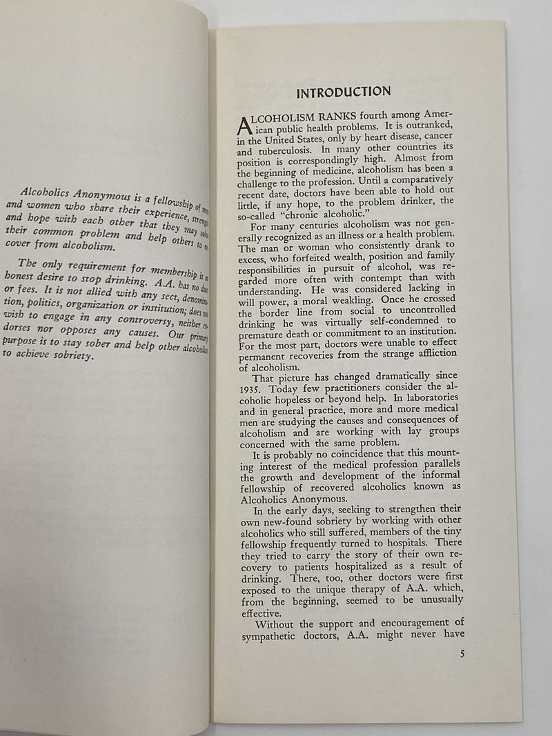 Alcoholics Anonymous and the Medical Profession - January 1955 First Printing Pamphlet Paul Henke