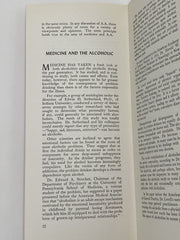 Alcoholics Anonymous and the Medical Profession - January 1955 First Printing Pamphlet Paul Henke