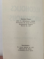 Alcoholics Anonymous by J.E. Doherty - 3rd Printing 1957 Recovery Collectibles