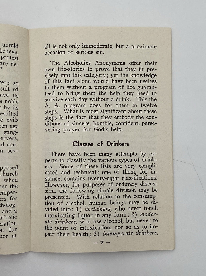 Alcoholics Anonymous by J.E. Doherty - 3rd Printing 1957 Recovery Collectibles