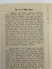 An A.A. Wife’s Story Recovery Collectibles