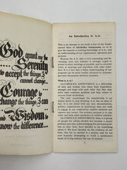 An Introduction to AA - Broward County 1959 Recovery Collectibles