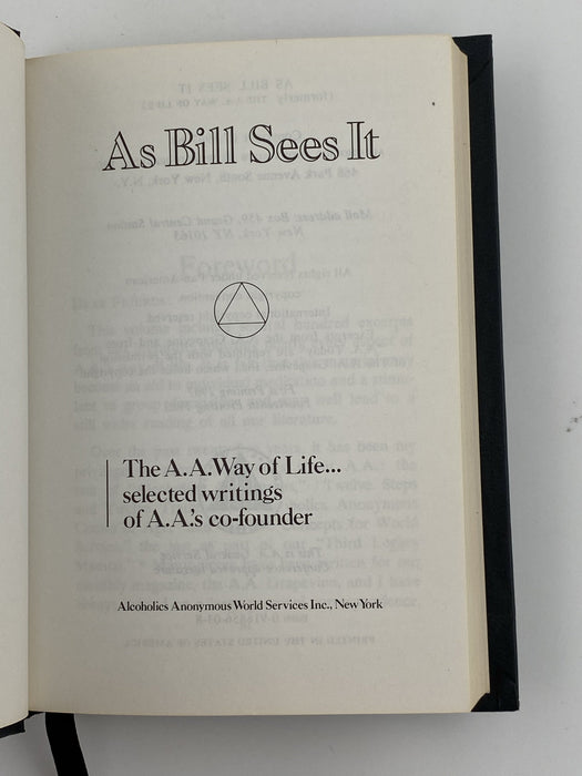 As Bill Sees It: The AA Way of Life - 14th Printing 1983 - ODJ Recovery Collectibles