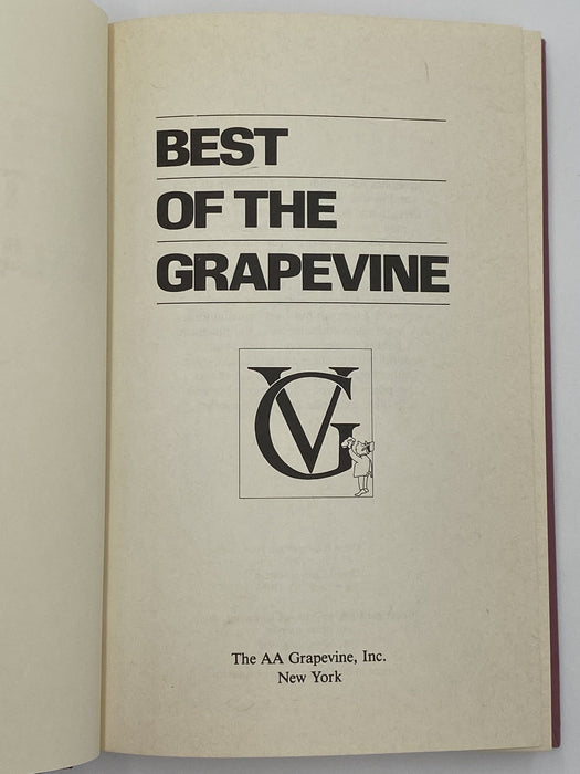 Best of the Grapevine - 2nd Printing 1985 - ODJ David Shaw