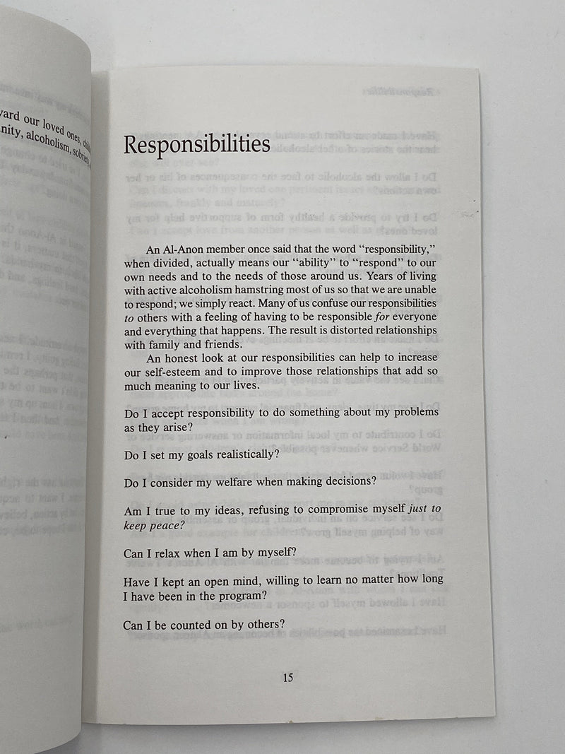 Blueprint For Progress - Al-Anon’s Fourth Step Inventory - 1976 Recovery Collectibles