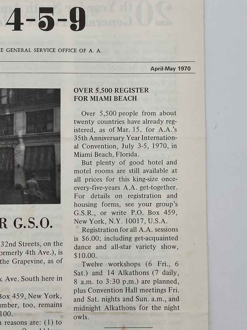 Box 4-5-9 - April-May 1970 Issue Recovery Collectibles