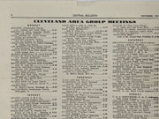 Cleveland Central Bulletin - November 1952 Recovery Collectibles