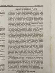 Cleveland Central Bulletin - November 1952 Recovery Collectibles
