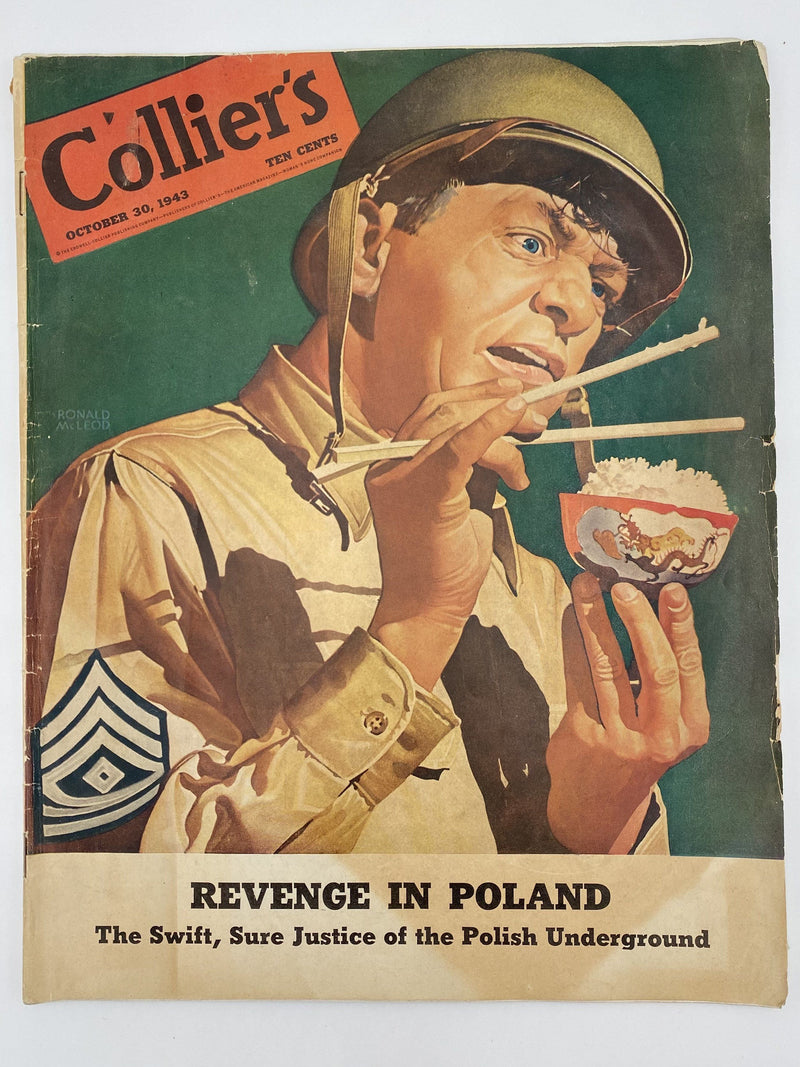 Collier’s - October 30, 1943 - Wet and Dry School Recovery Collectibles