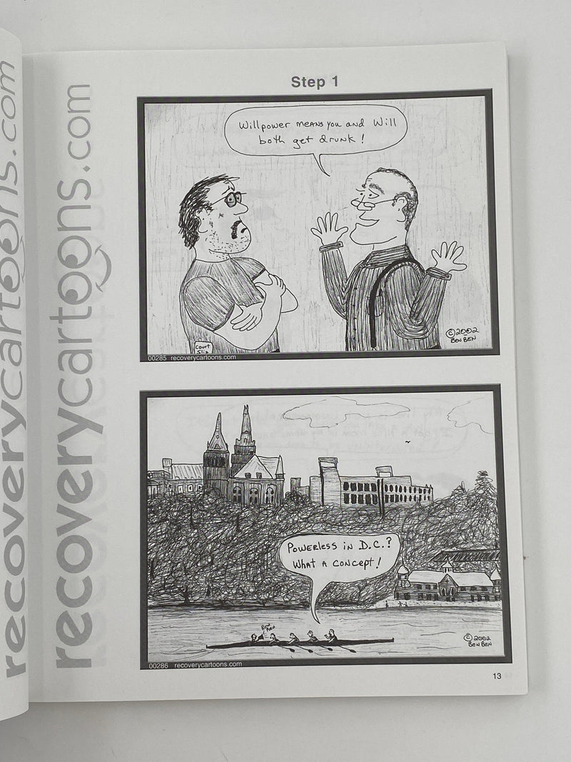 Conference Approved 12 Step Recovery Cartoons - Signed First Printing 2003 Recovery Collectibles