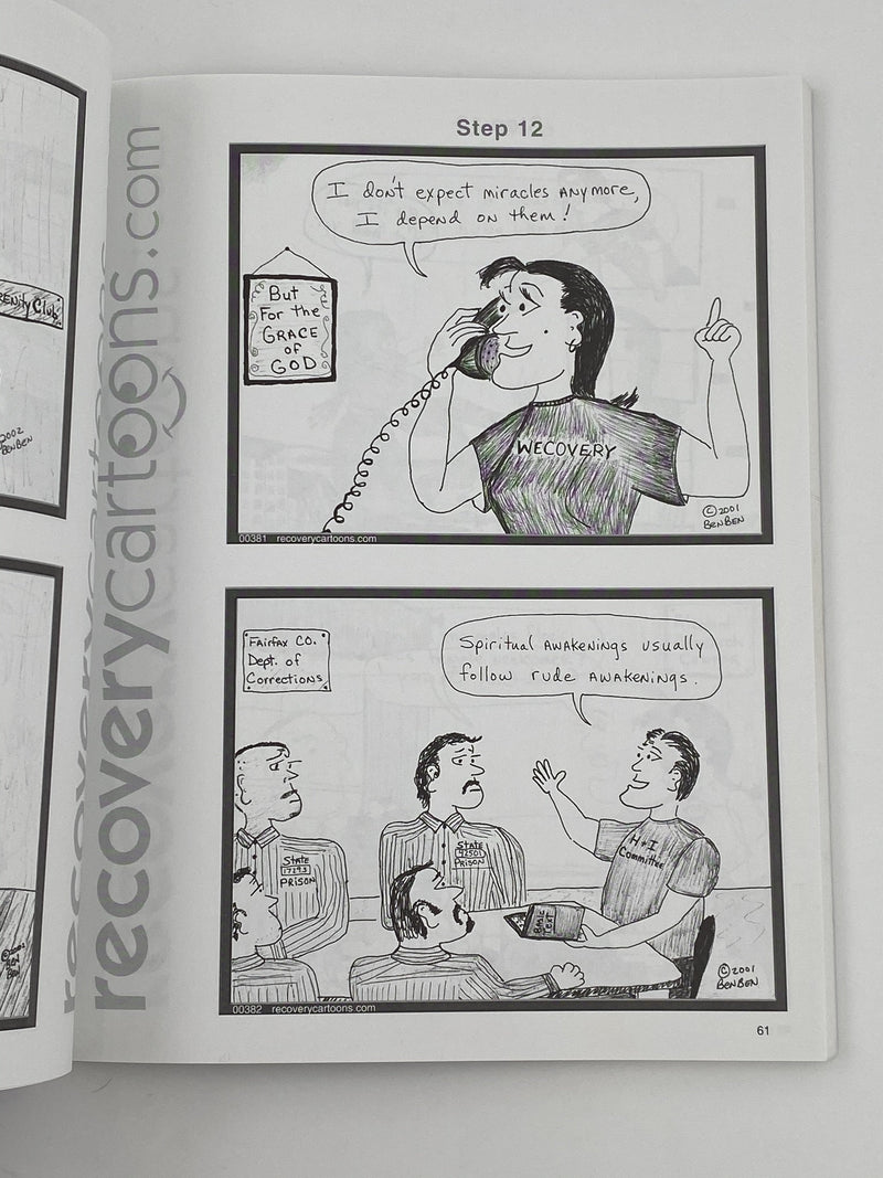 Conference Approved 12 Step Recovery Cartoons - Signed First Printing 2003 Recovery Collectibles