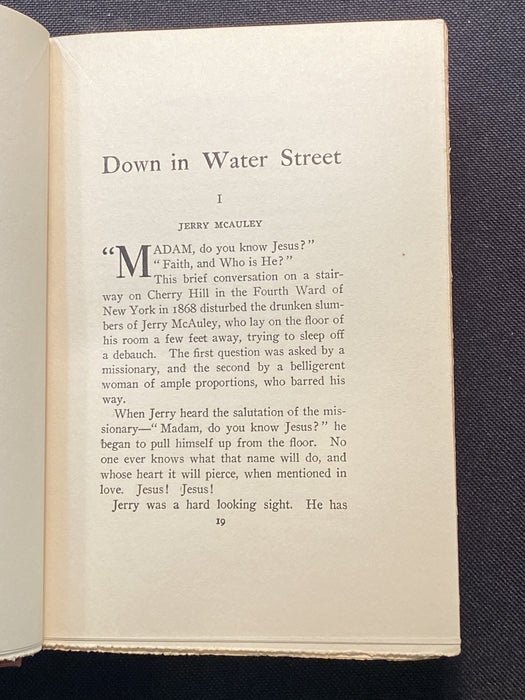 Down In Water Street by Samuel H. Hadley - Second Edition Recovery Collectibles